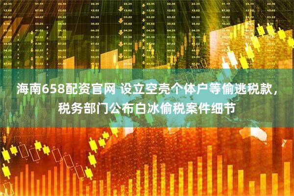 海南658配资官网 设立空壳个体户等偷逃税款，税务部门公布白冰偷税案件细节